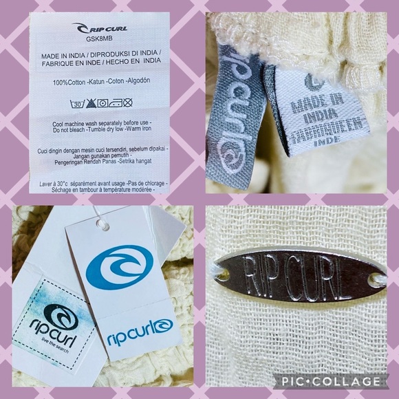 NWT Roxy Strapless Flowy Cream Sheer Summer Dress - Picture 4 of 5